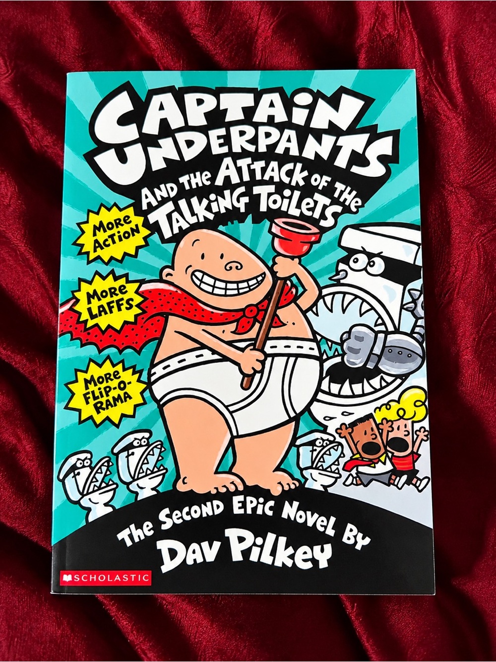 Captain Underpants Attack of the Talking Toilets Dav Pilkey Book 2 Scholastic